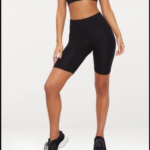 PLT basic black bike shorts
